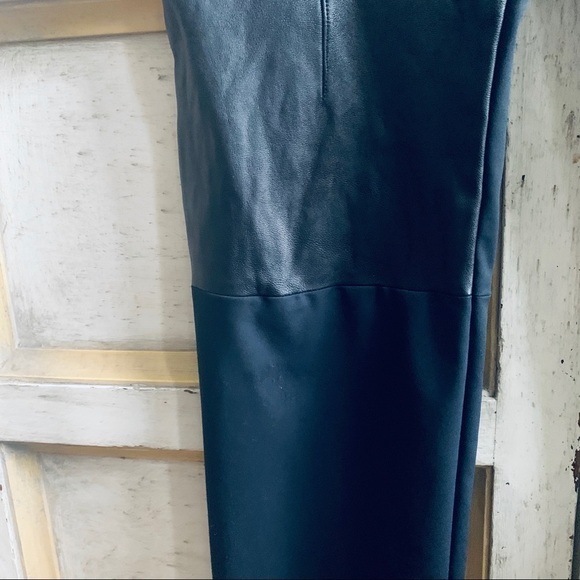 Sandro Black Leather Front Zip Trousers - Picture 4 of 10